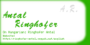 antal ringhofer business card